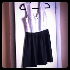 Candies White and Black Dress